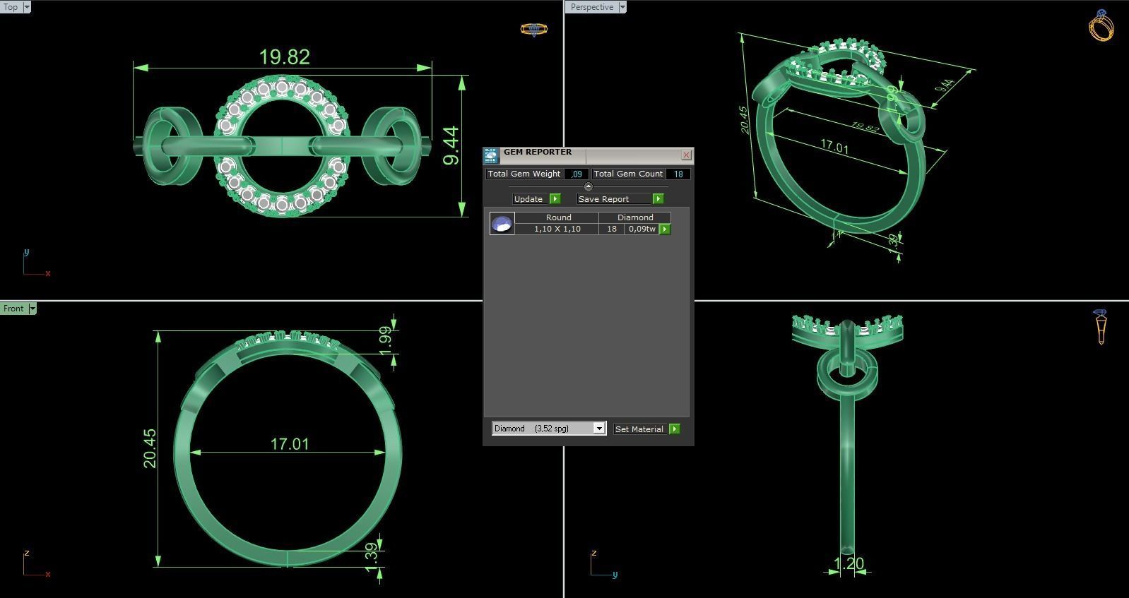 Minimalist Ring 823 3D print model_9
