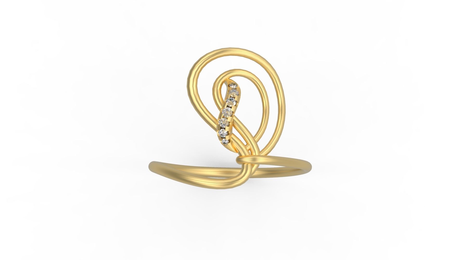 Minimalist Ring 881 3D print model_4