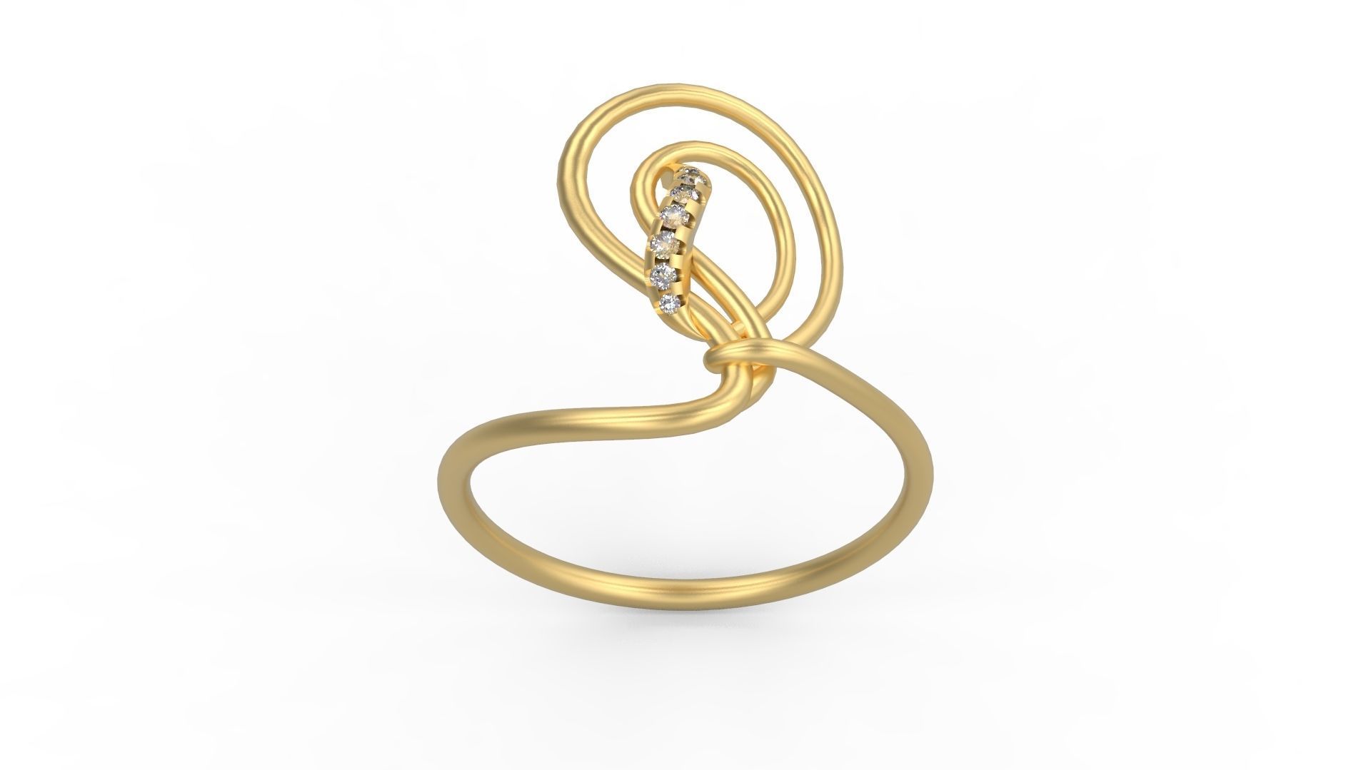 Minimalist Ring 881 3D print model_3