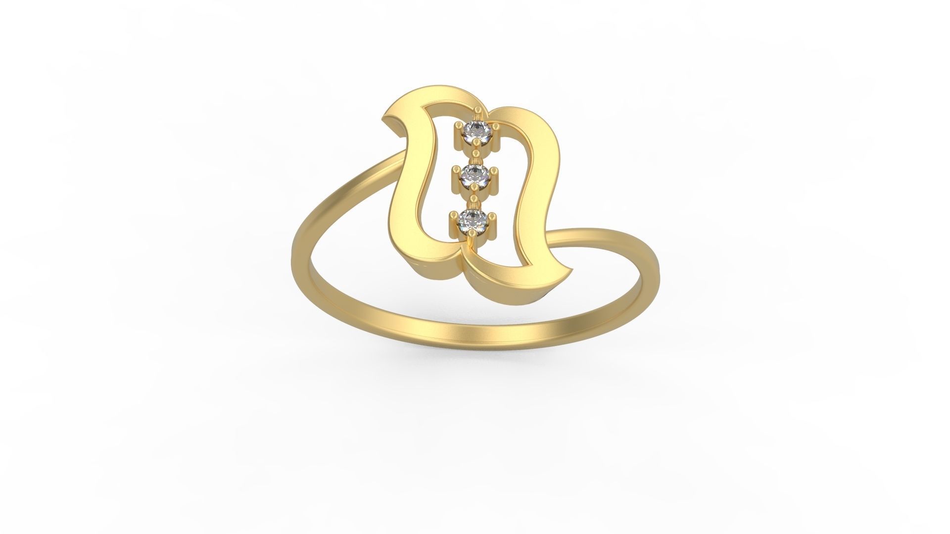 Minimalist Ring 886 3D print model_3