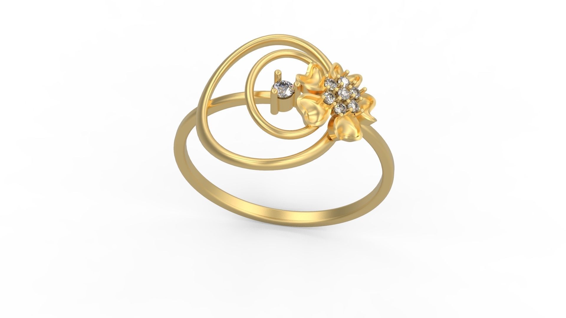 Minimalist Ring 878 3D print model_3