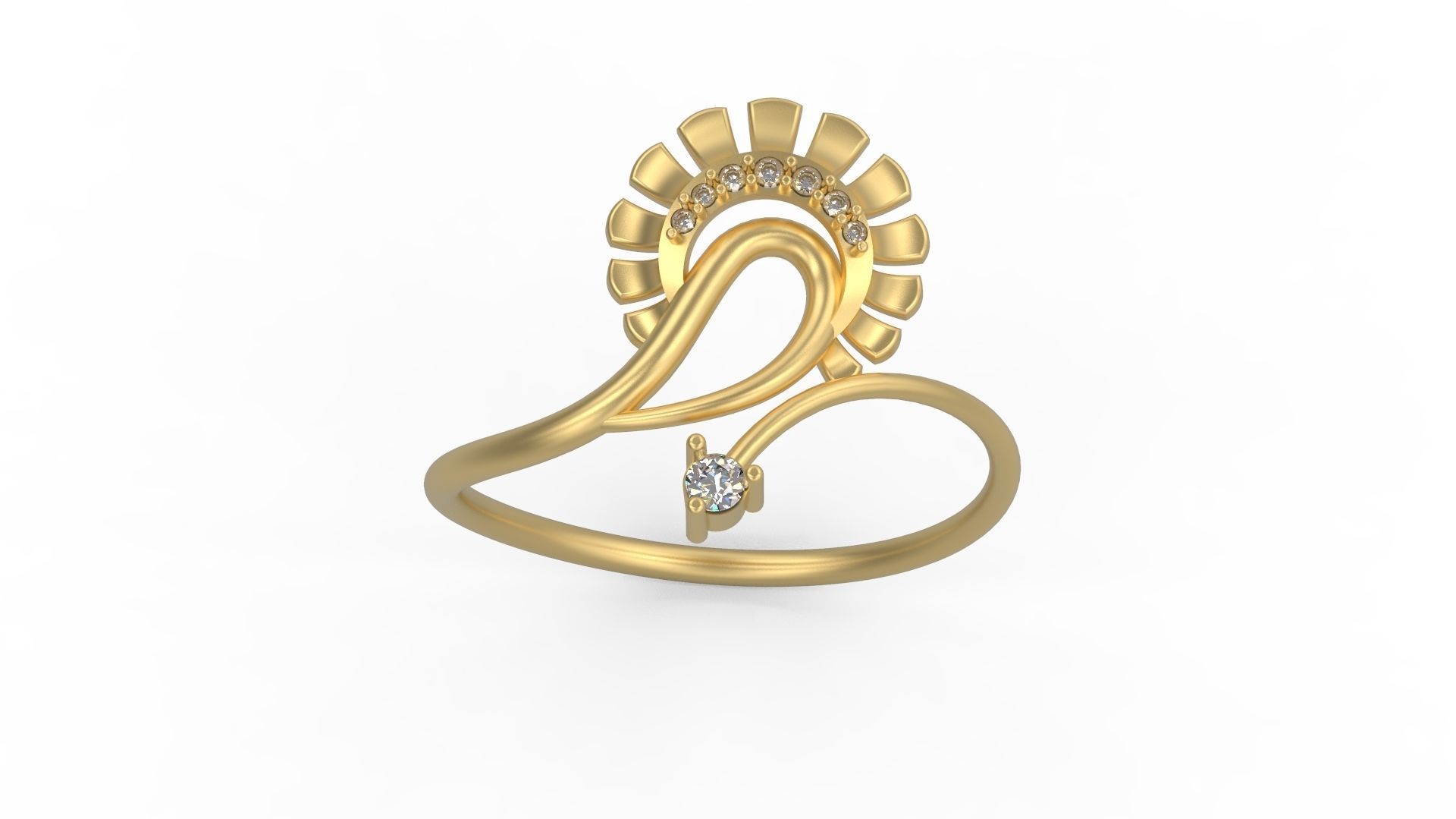 Minimalist Ring 849 3D print model_3