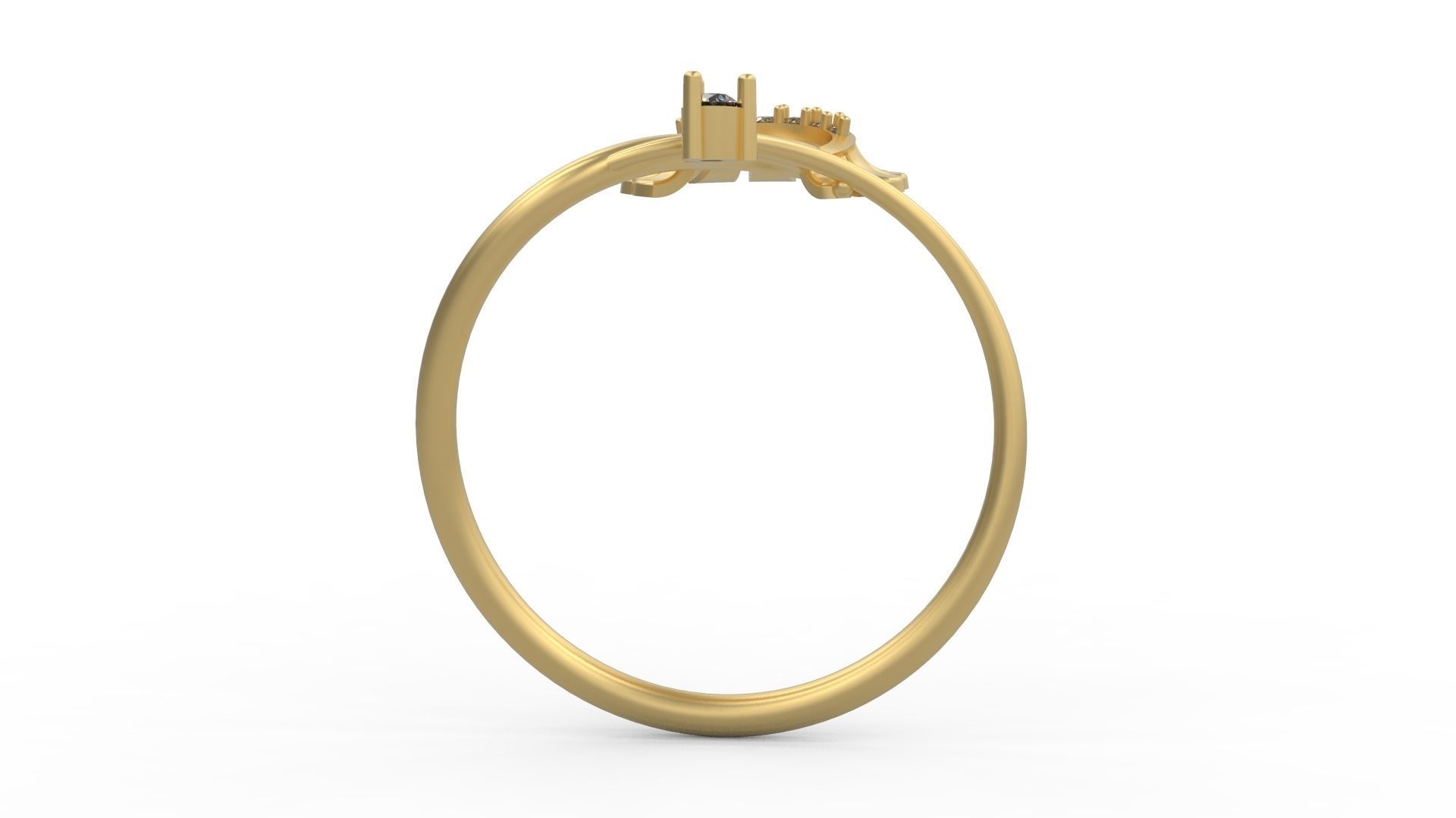 Minimalist Ring 849 3D print model_1