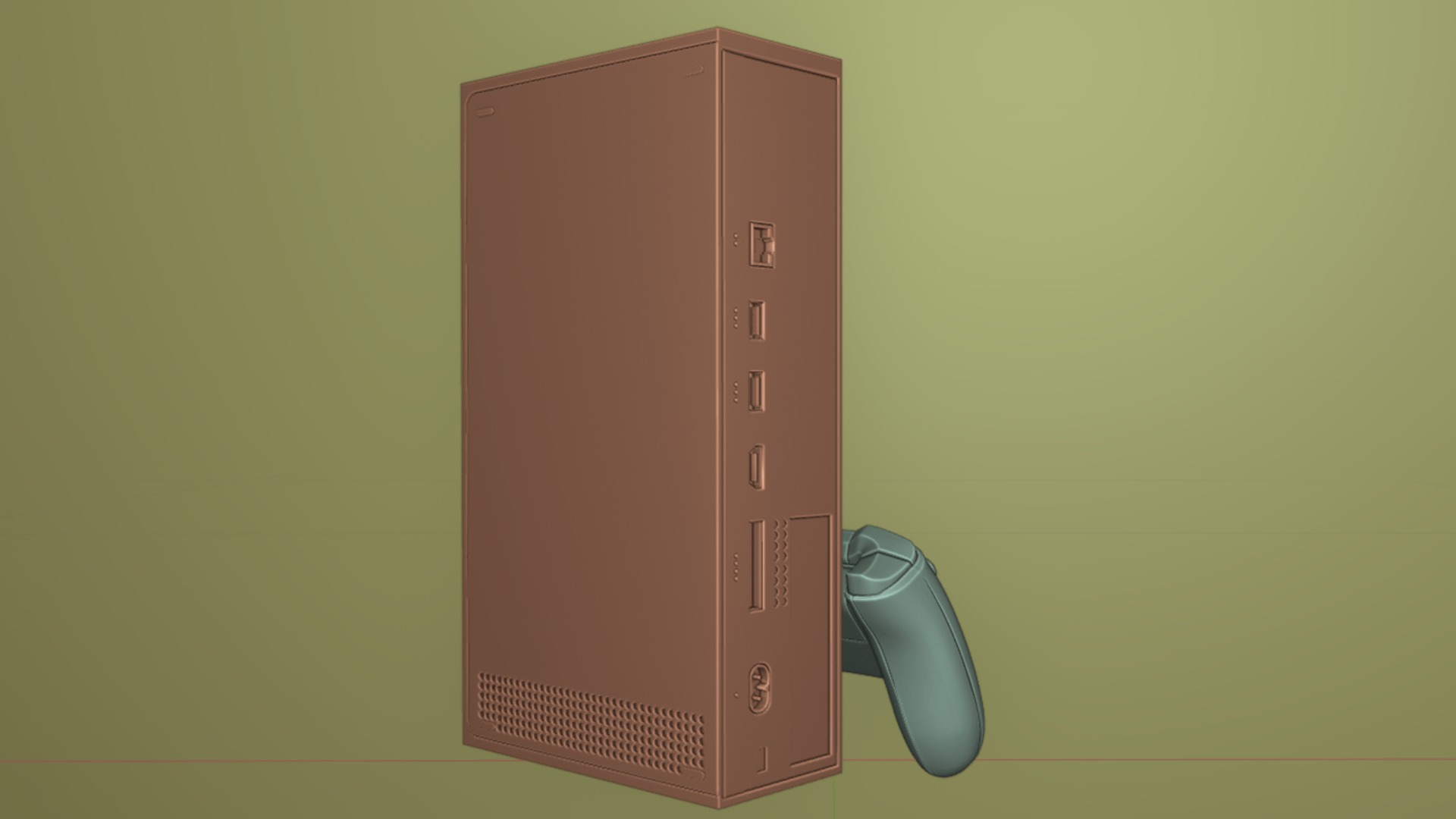 XBOX SERIES S BLACK 2023 3D model_14