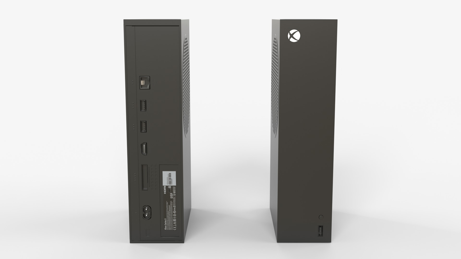 XBOX SERIES S BLACK 2023 3D model_2