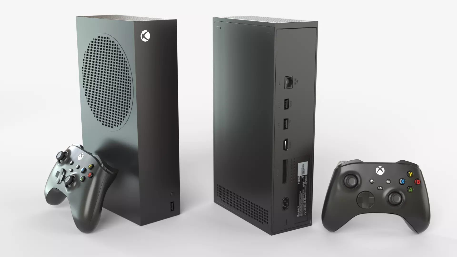 XBOX SERIES S BLACK 2023 3D model_0