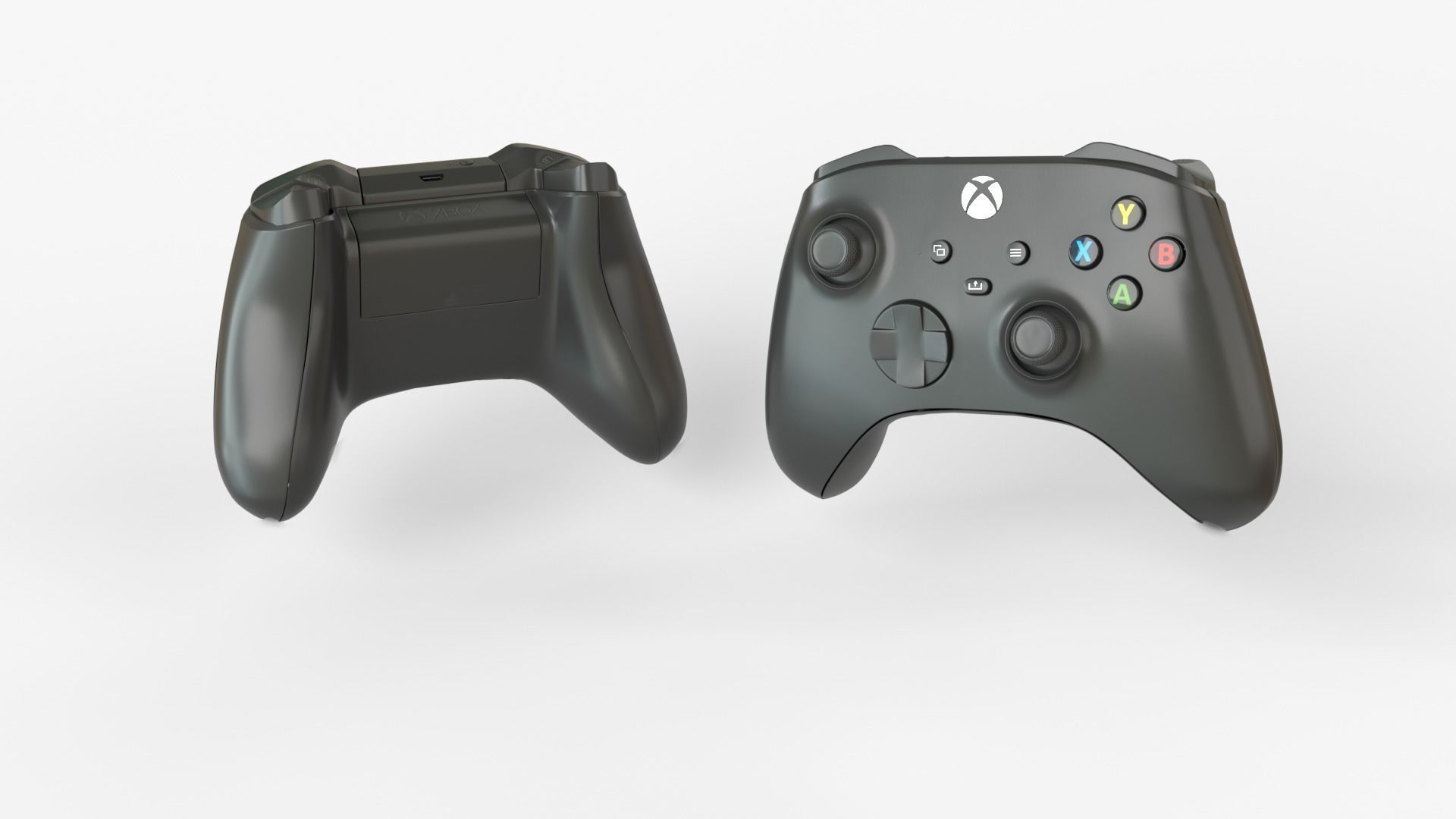 XBOX SERIES S BLACK 2023 3D model_11