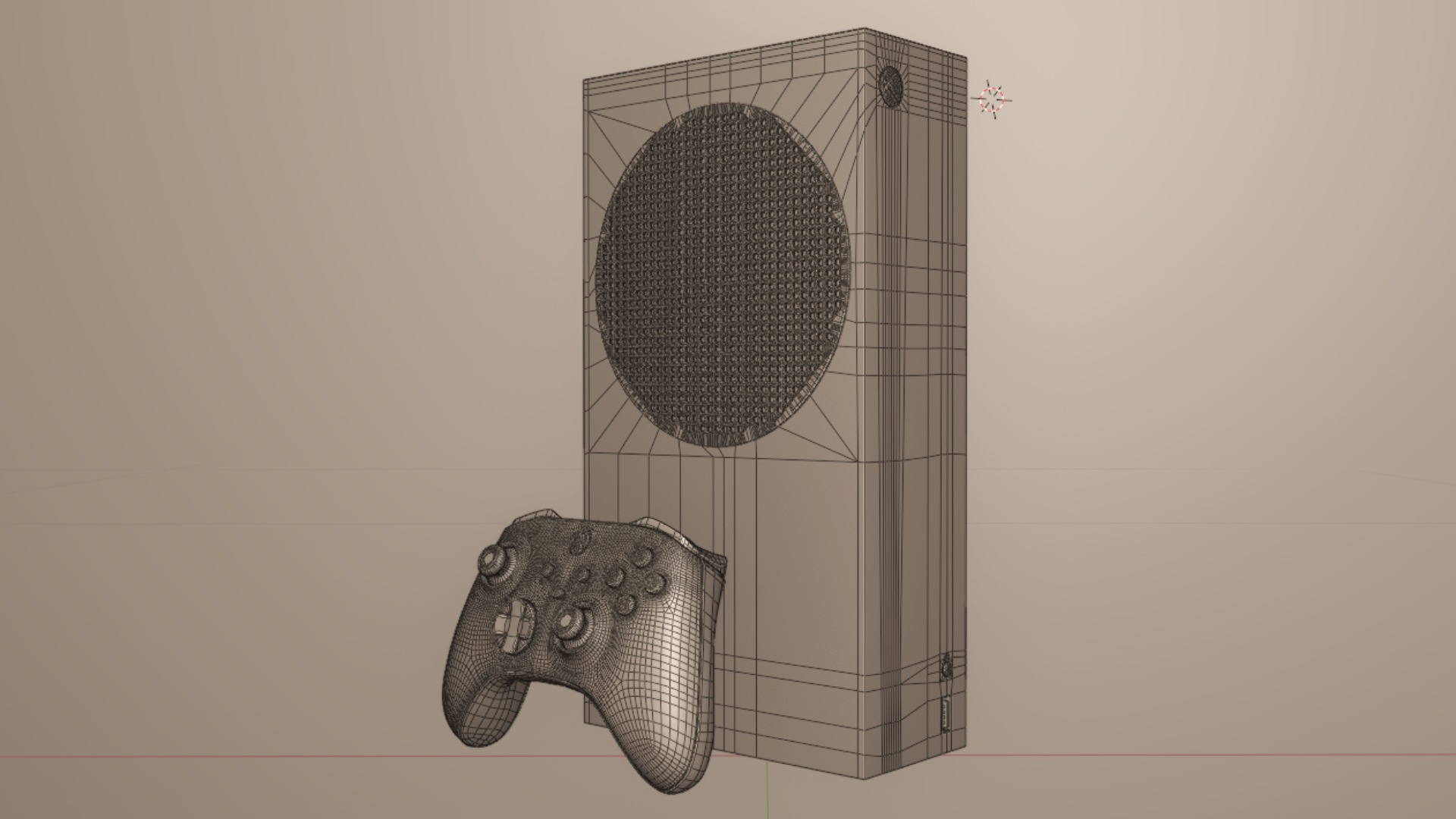 XBOX SERIES S BLACK 2023 3D model_12