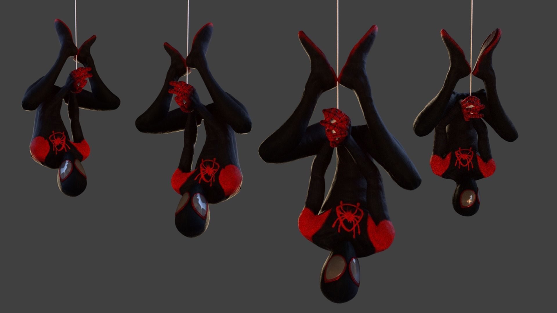 Spiderverse Models 3D model Miles Morals- From Spider Man Across the Spider Verse VR / AR ...