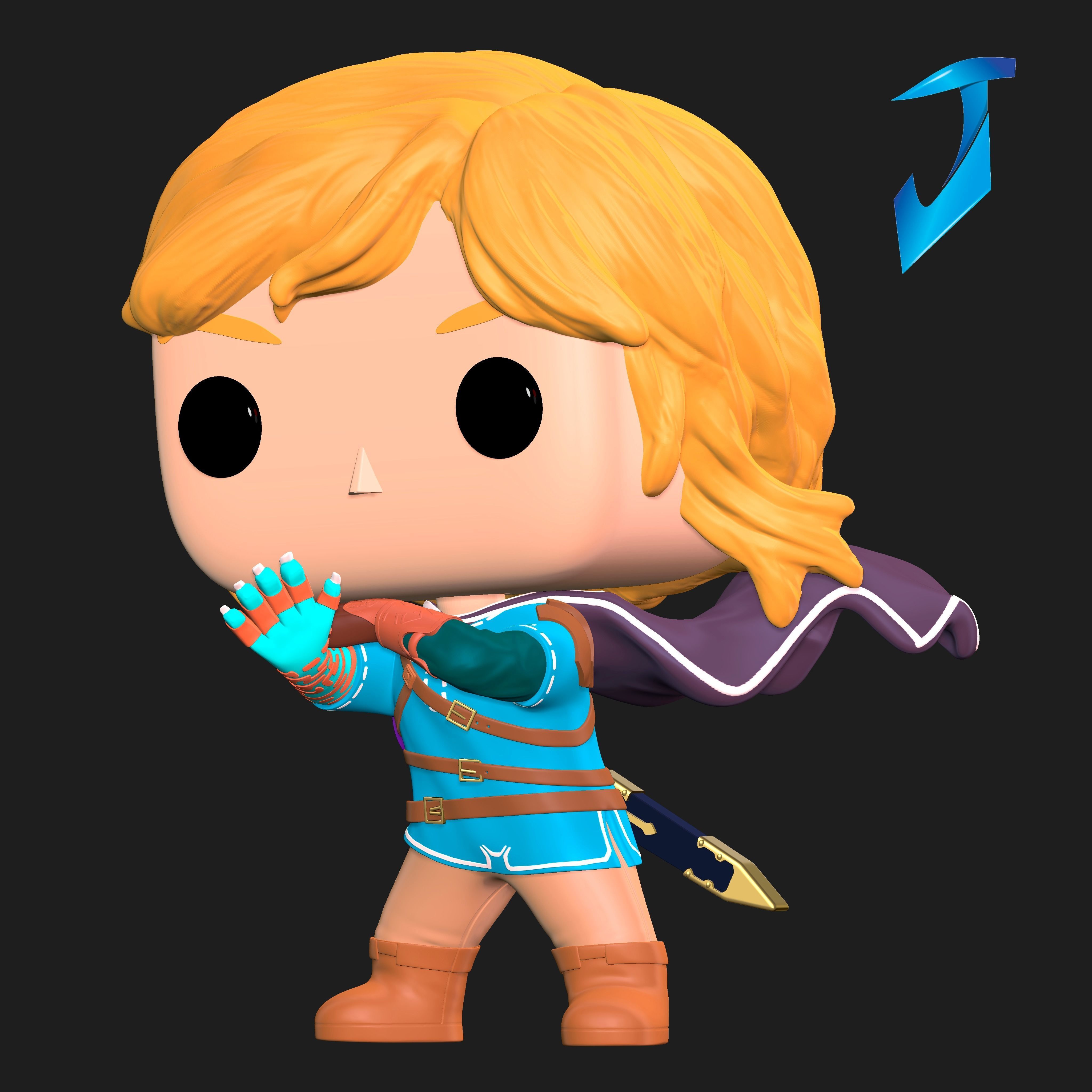 FUNKO POP LINK TEARS OF THE KINGDOM 3D print model_4