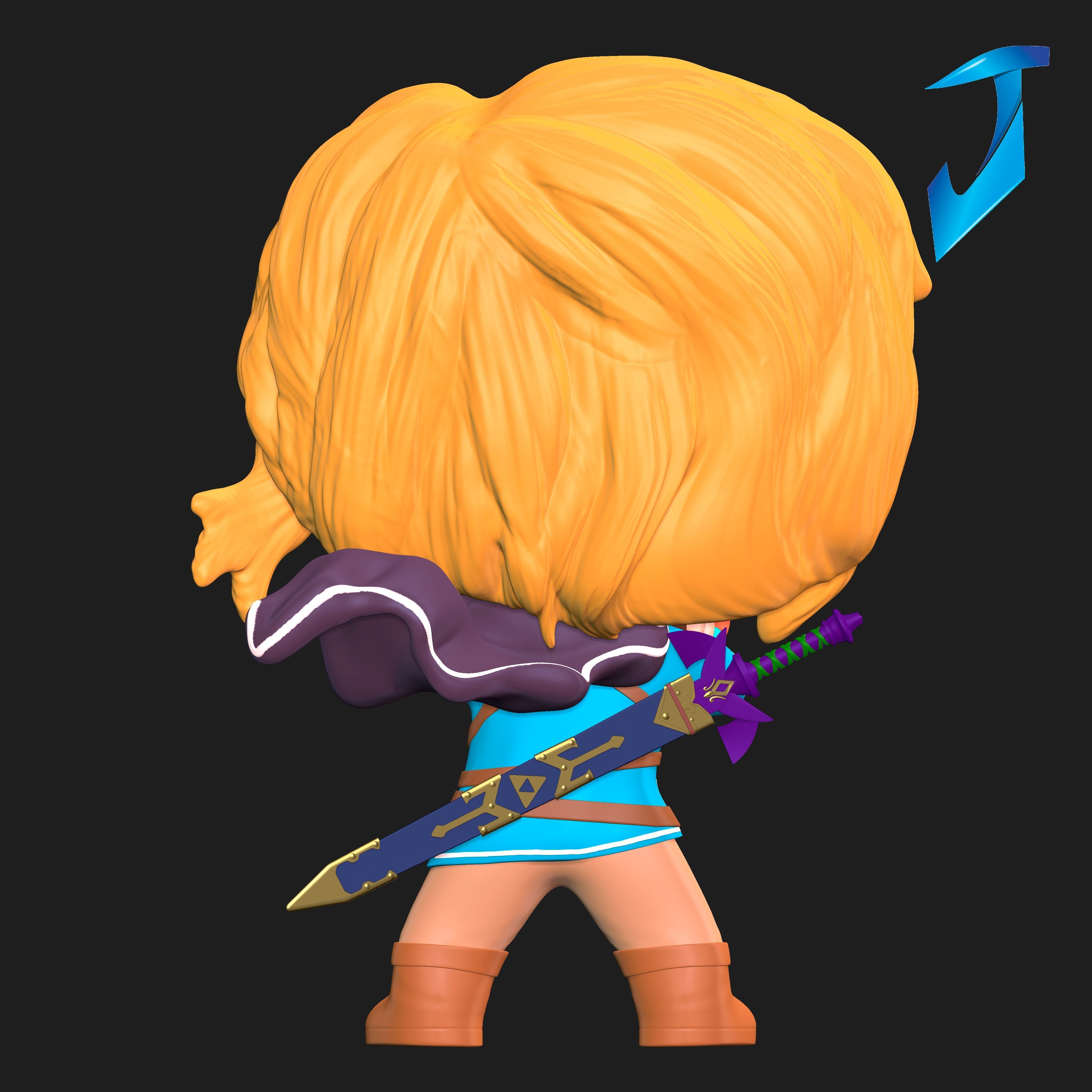 FUNKO POP LINK TEARS OF THE KINGDOM 3D print model_2