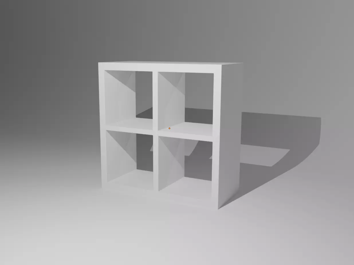 Square Cabinet Free 3D model_0