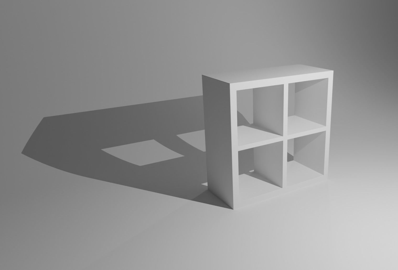 Square Cabinet Free 3D model_1