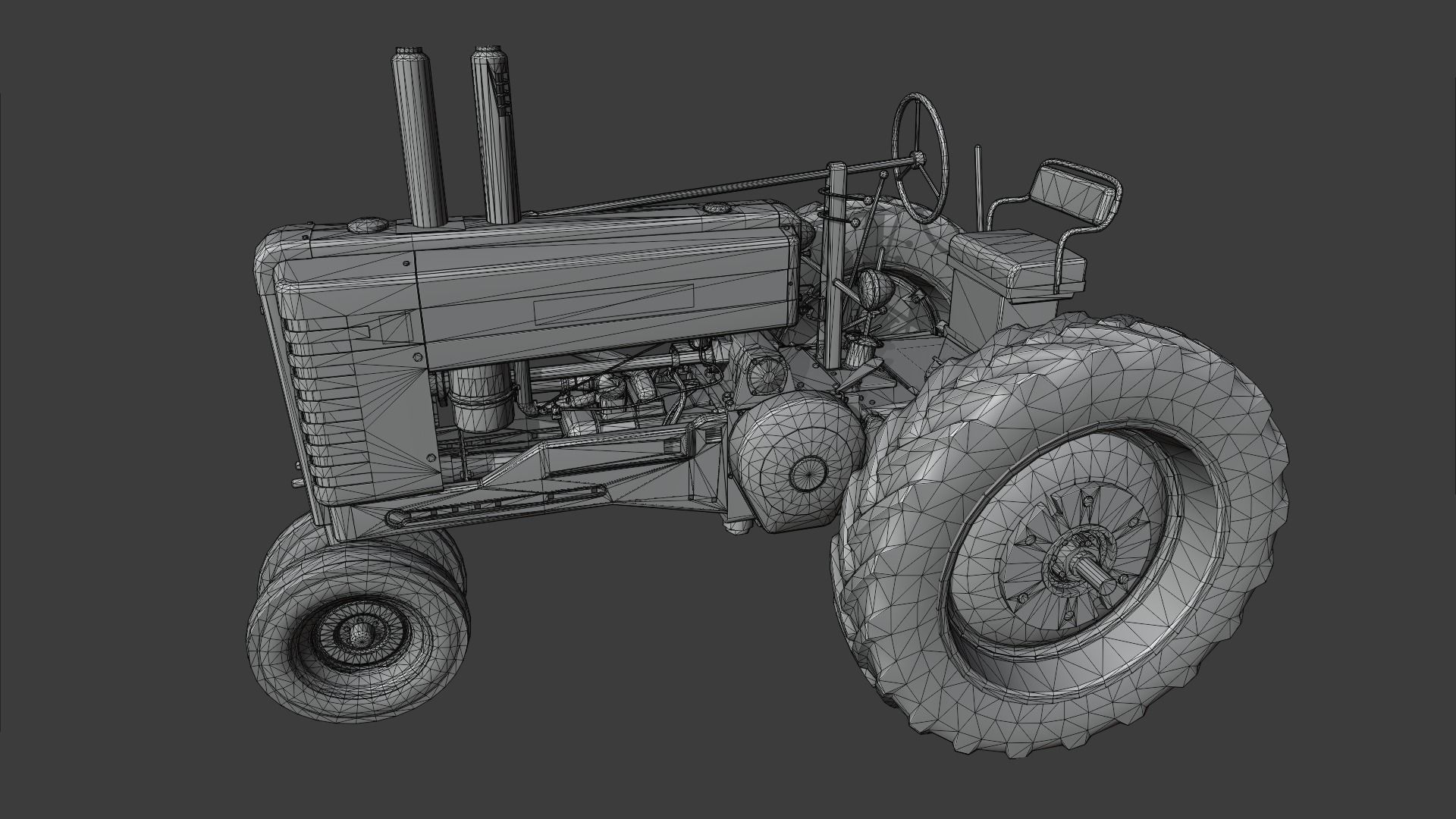John Deere Model A 3D model_8