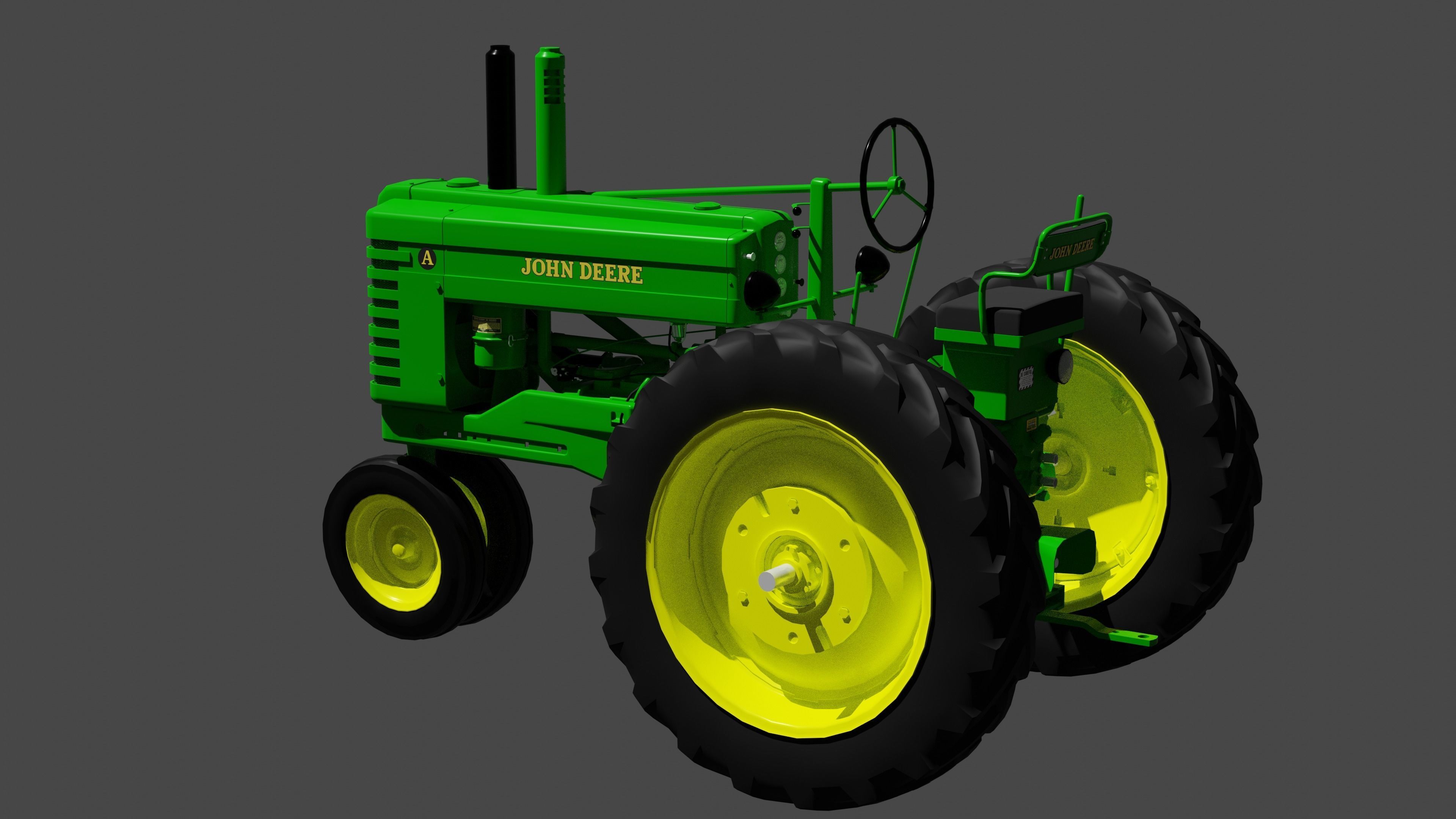 John Deere Model A 3D model_2