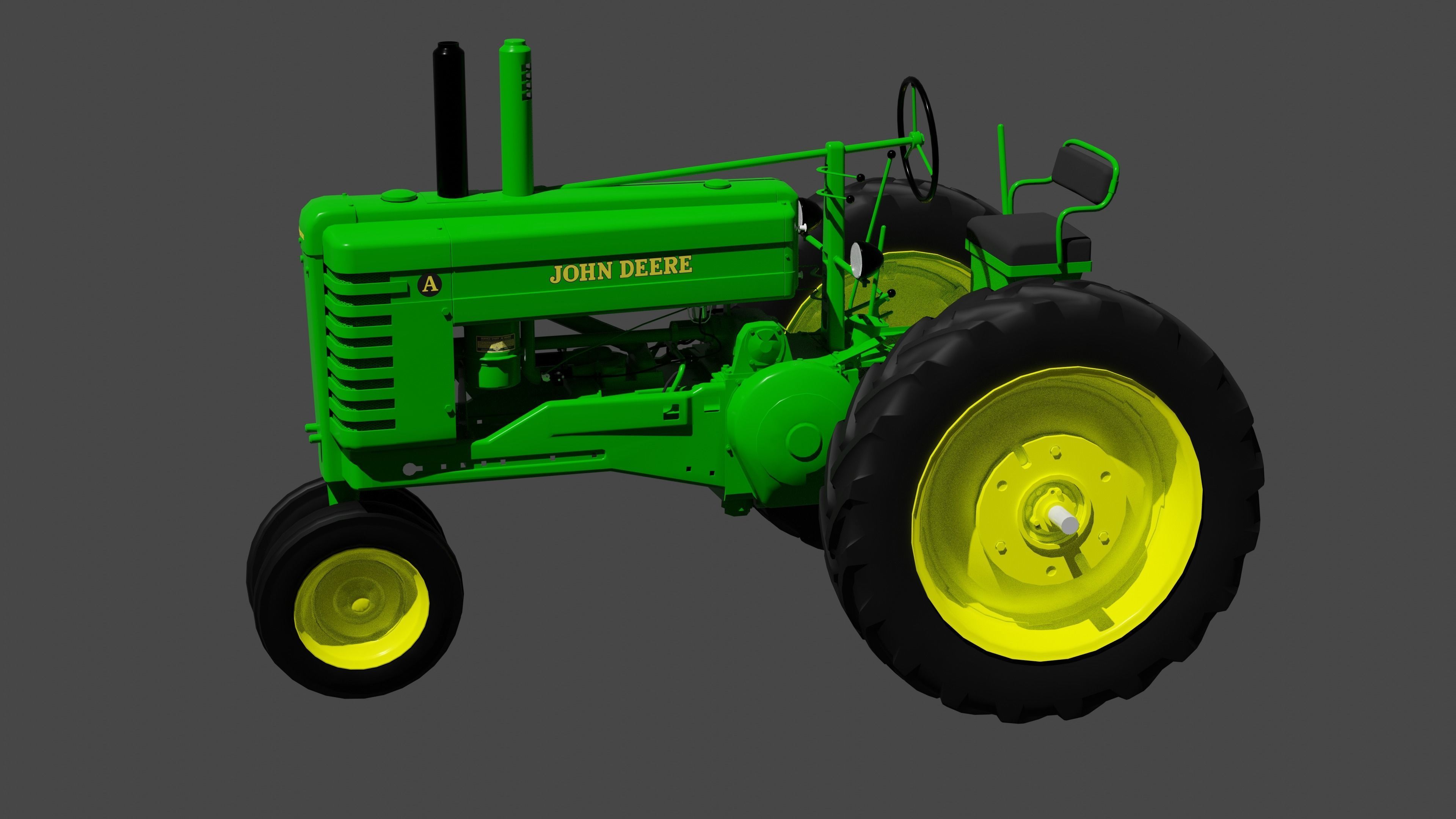 John Deere Model A 3D model_1