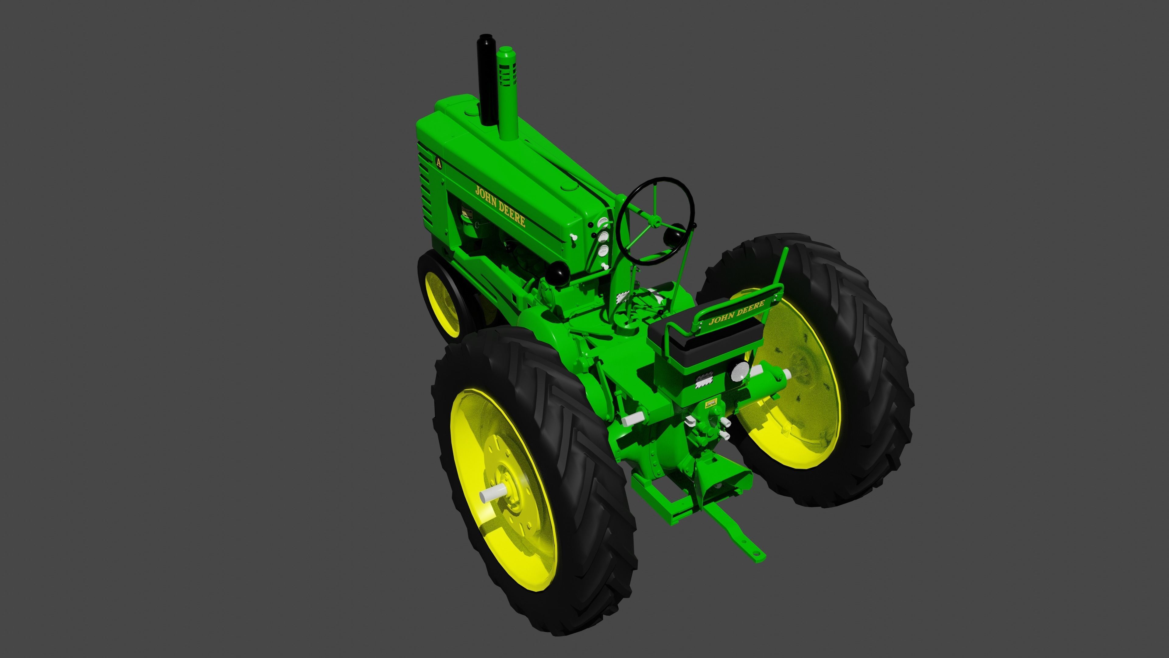 John Deere Model A 3D model_6
