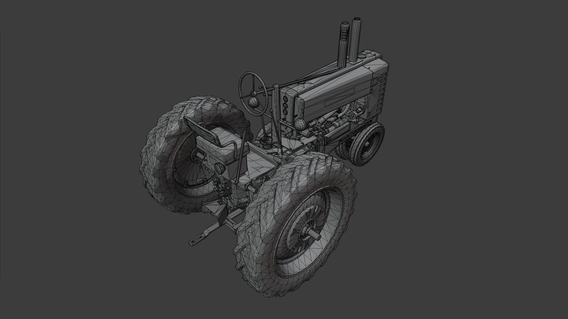 John Deere Model A 3D model_9