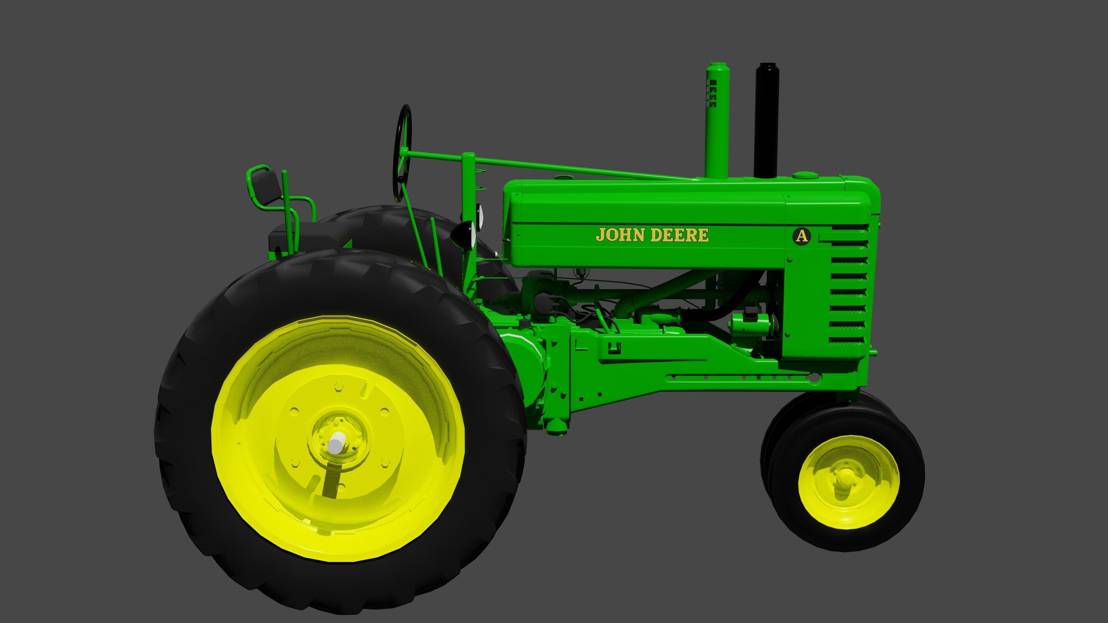 John Deere Model A 3D model_4