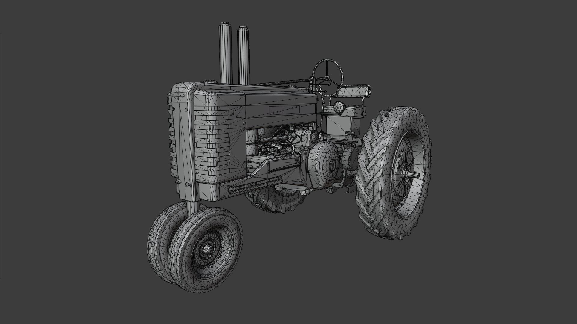 John Deere Model A 3D model_7