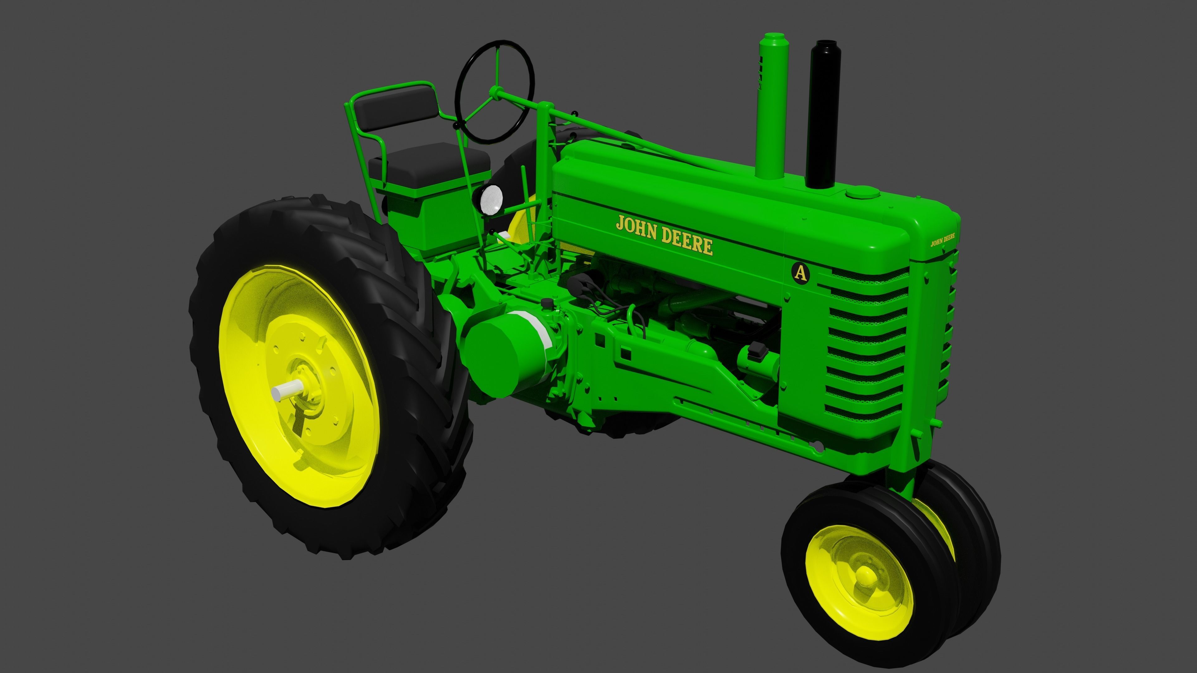 John Deere Model A 3D model_5