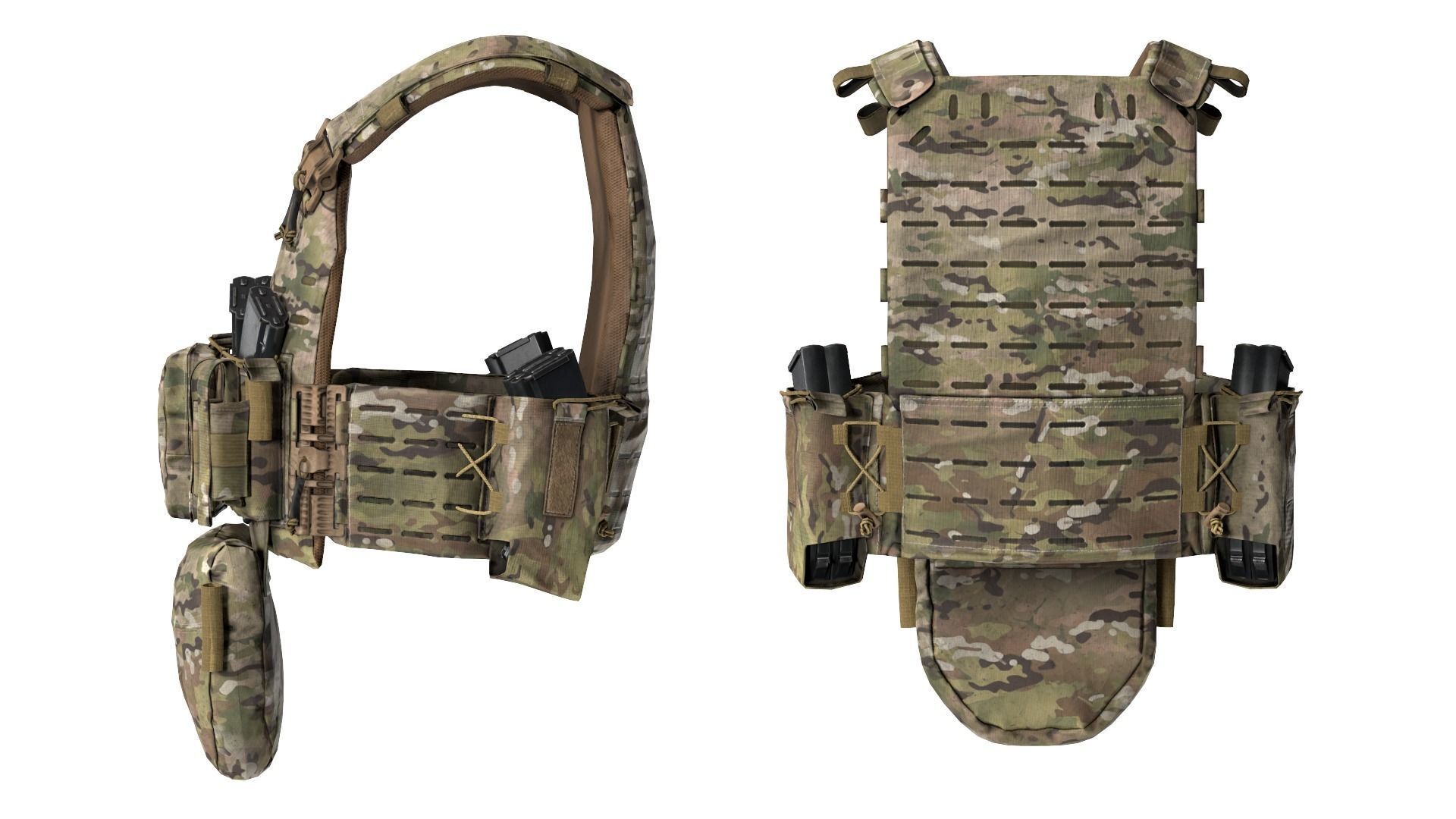 PLATE CARRIER PERUN-6 SOF LC Low-poly 3D model_5