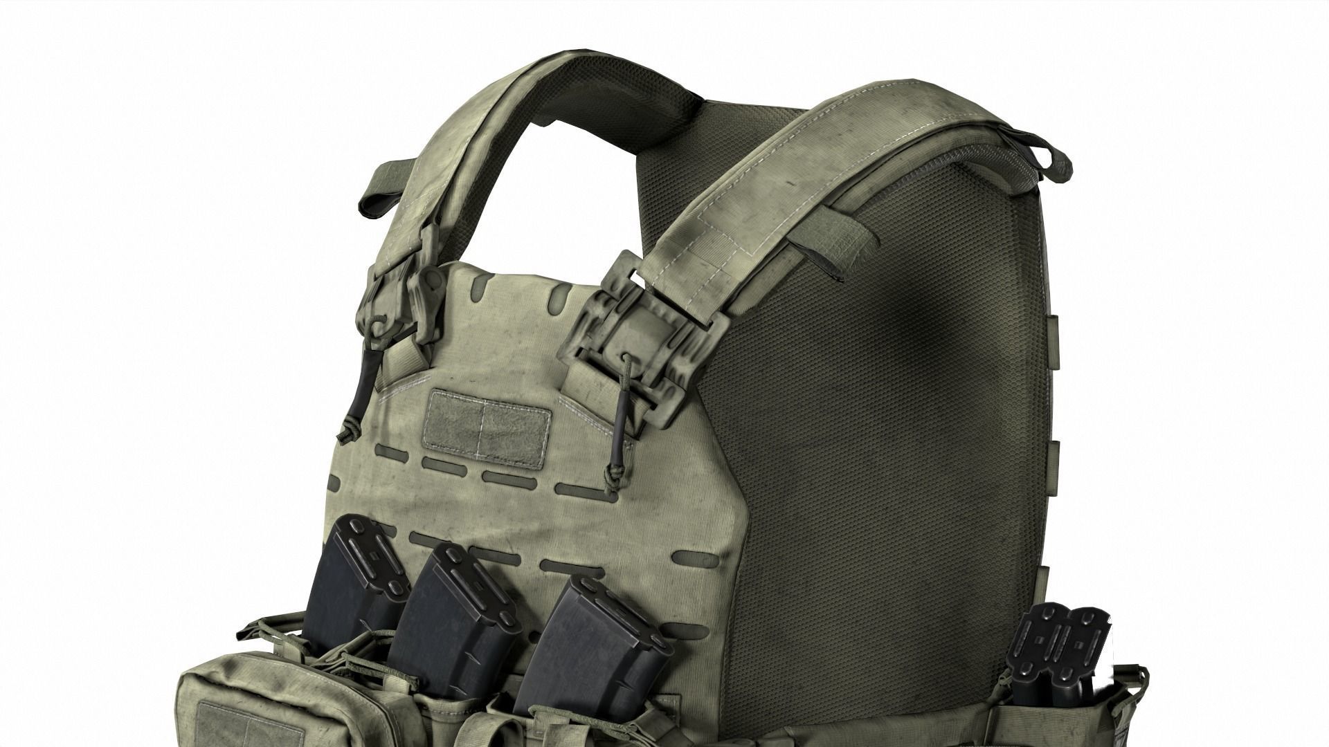 PLATE CARRIER PERUN-6 SOF LC Low-poly 3D model_6