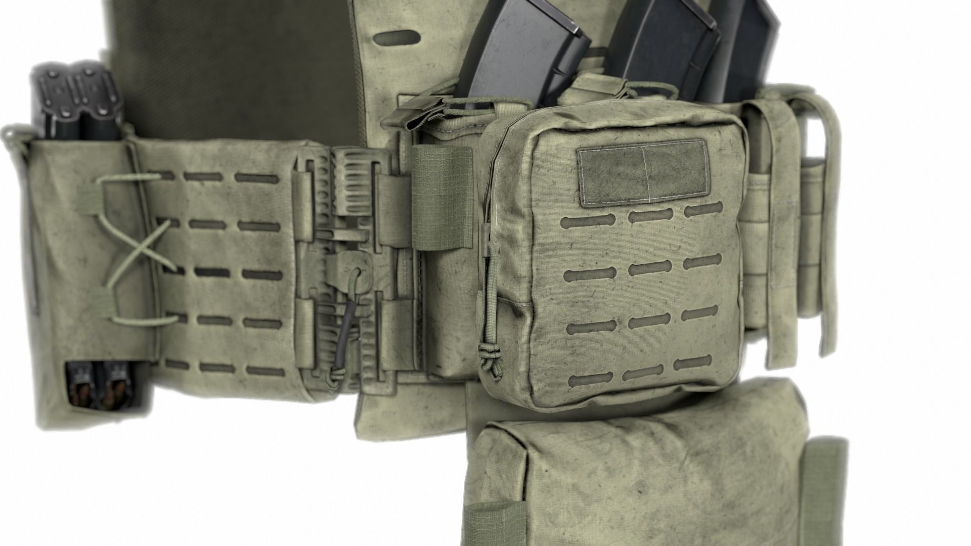 PLATE CARRIER PERUN-6 SOF LC Low-poly 3D model_7