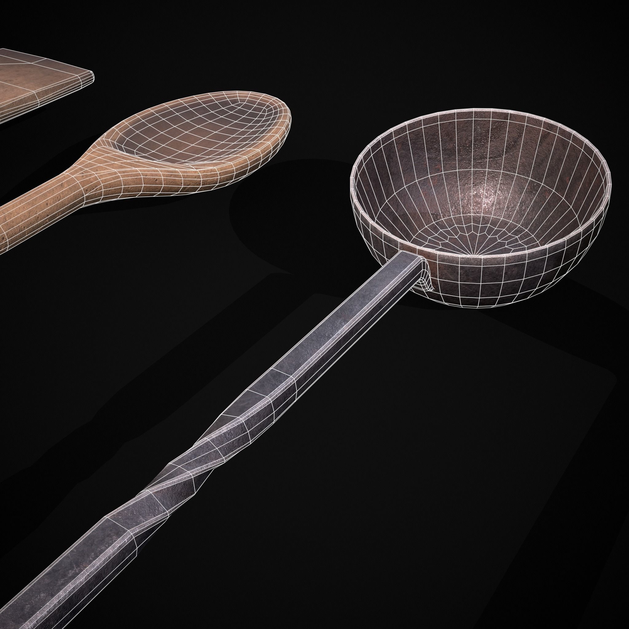 Kitchen Utensils Low-poly 3D model_12