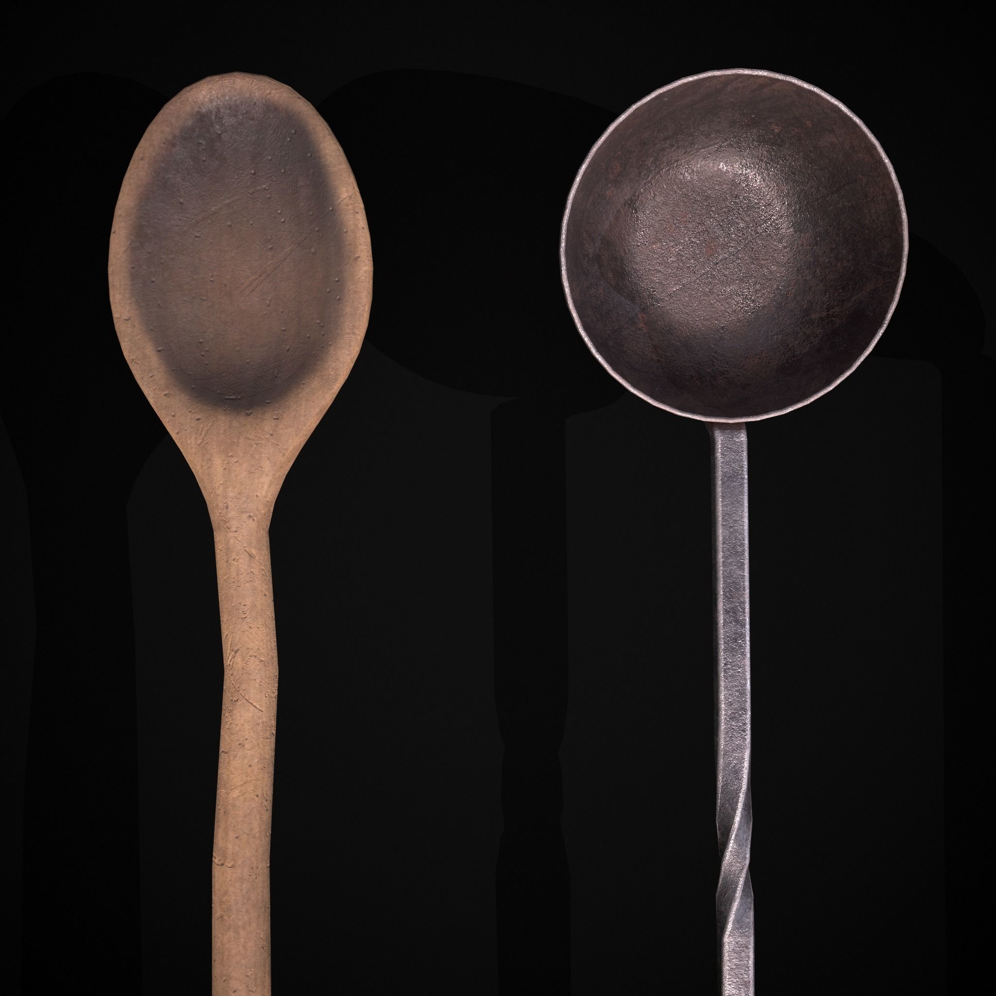 Kitchen Utensils Low-poly 3D model_13