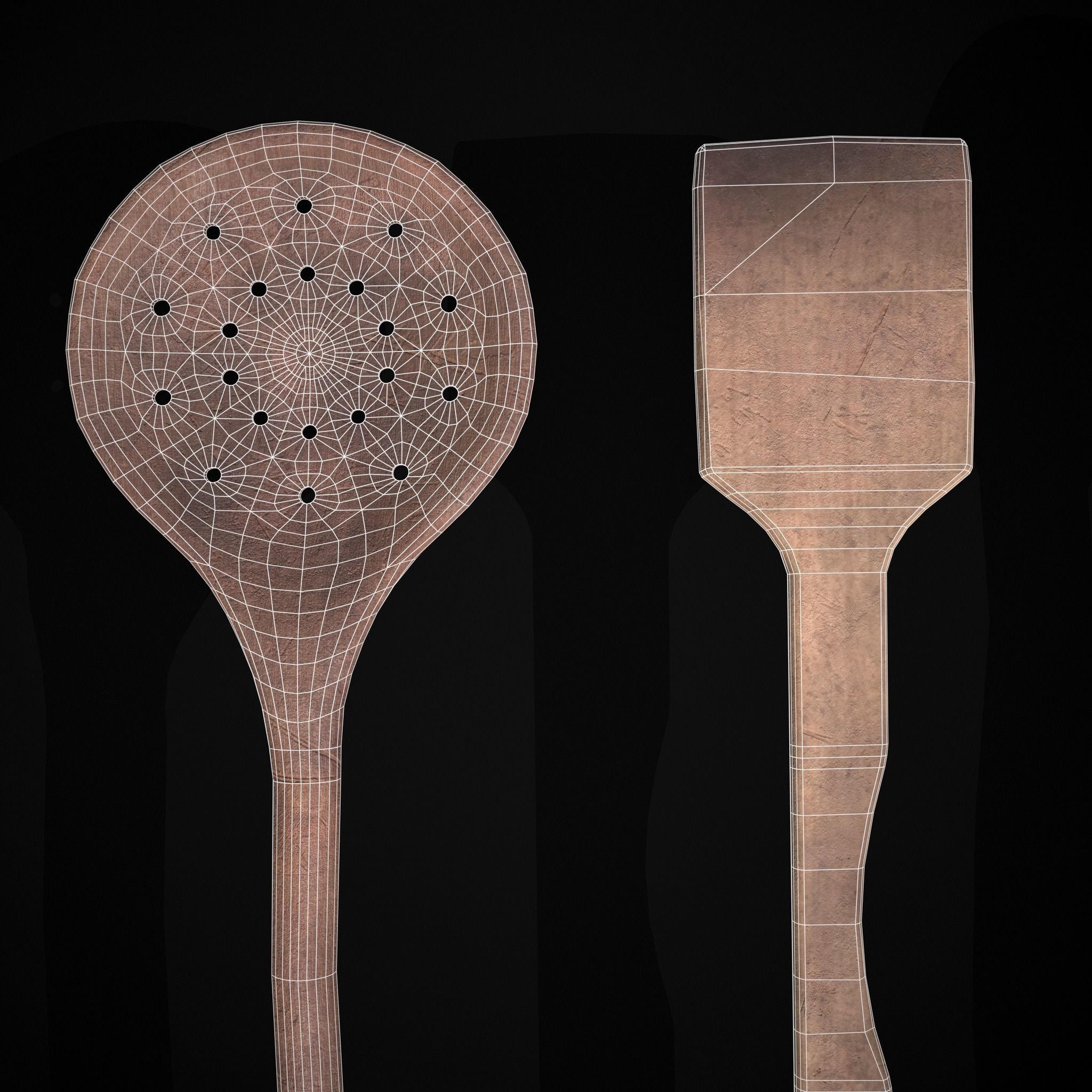 Kitchen Utensils Low-poly 3D model_16