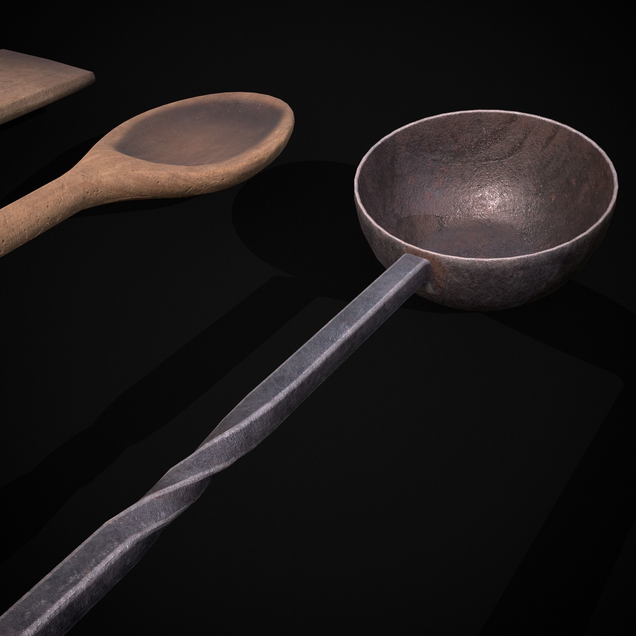 Kitchen Utensils Low-poly 3D model_11