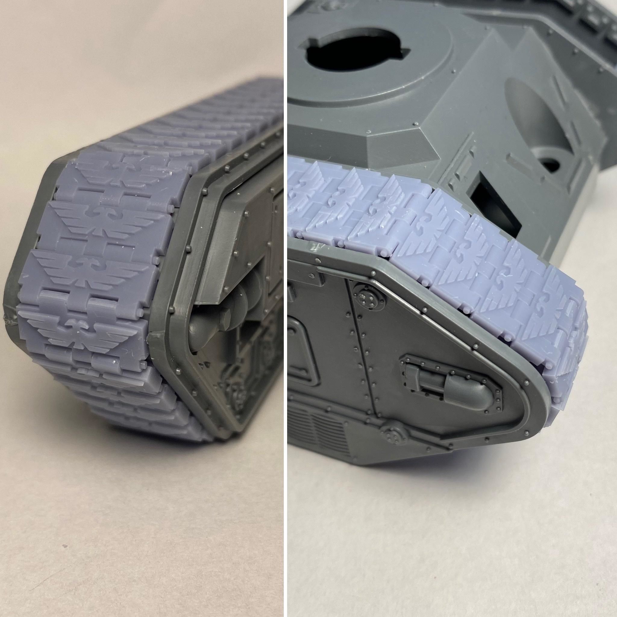 Wide Tracks for Imperial Vehicles - Eagle pattern 3D print model_1