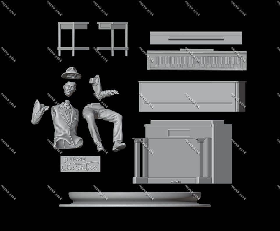frank sinatra- 3d printing 3D print model_3
