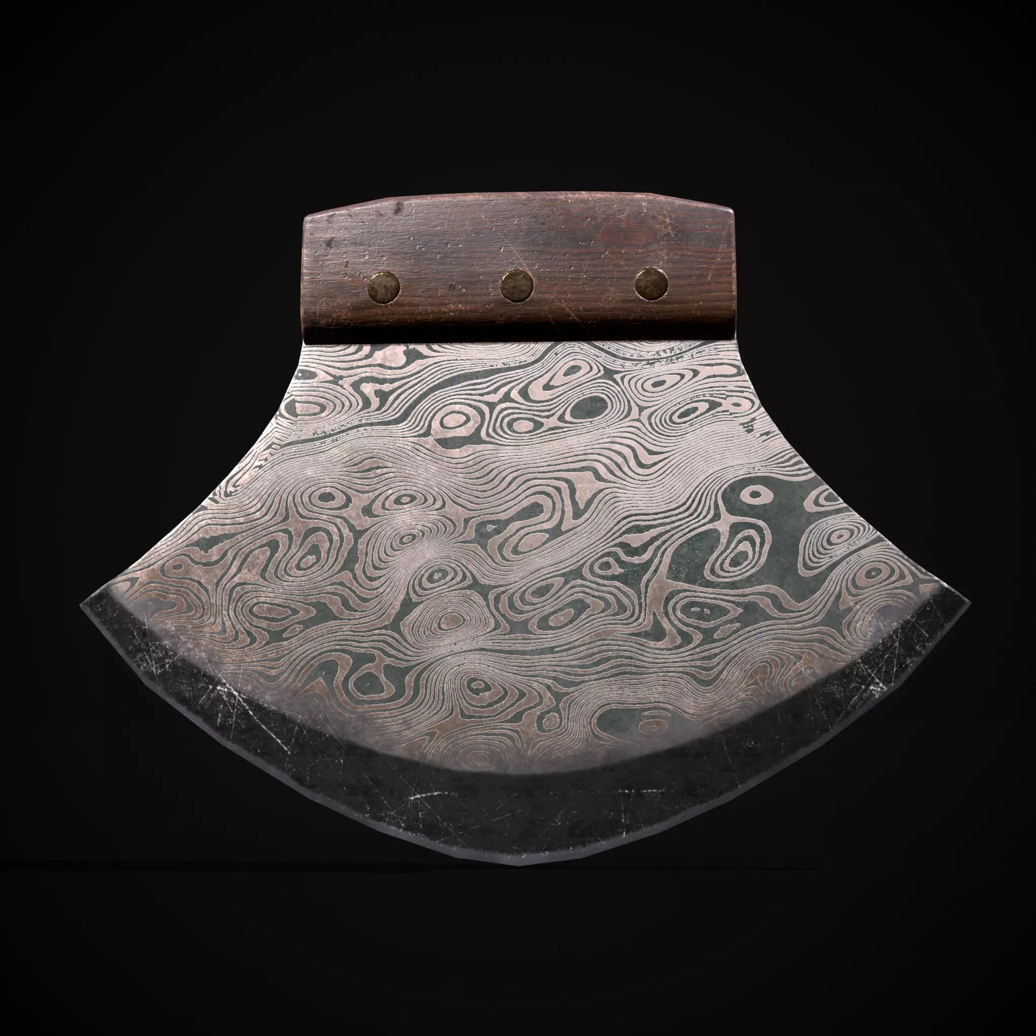 Damascus Cutter Low-poly 3D model