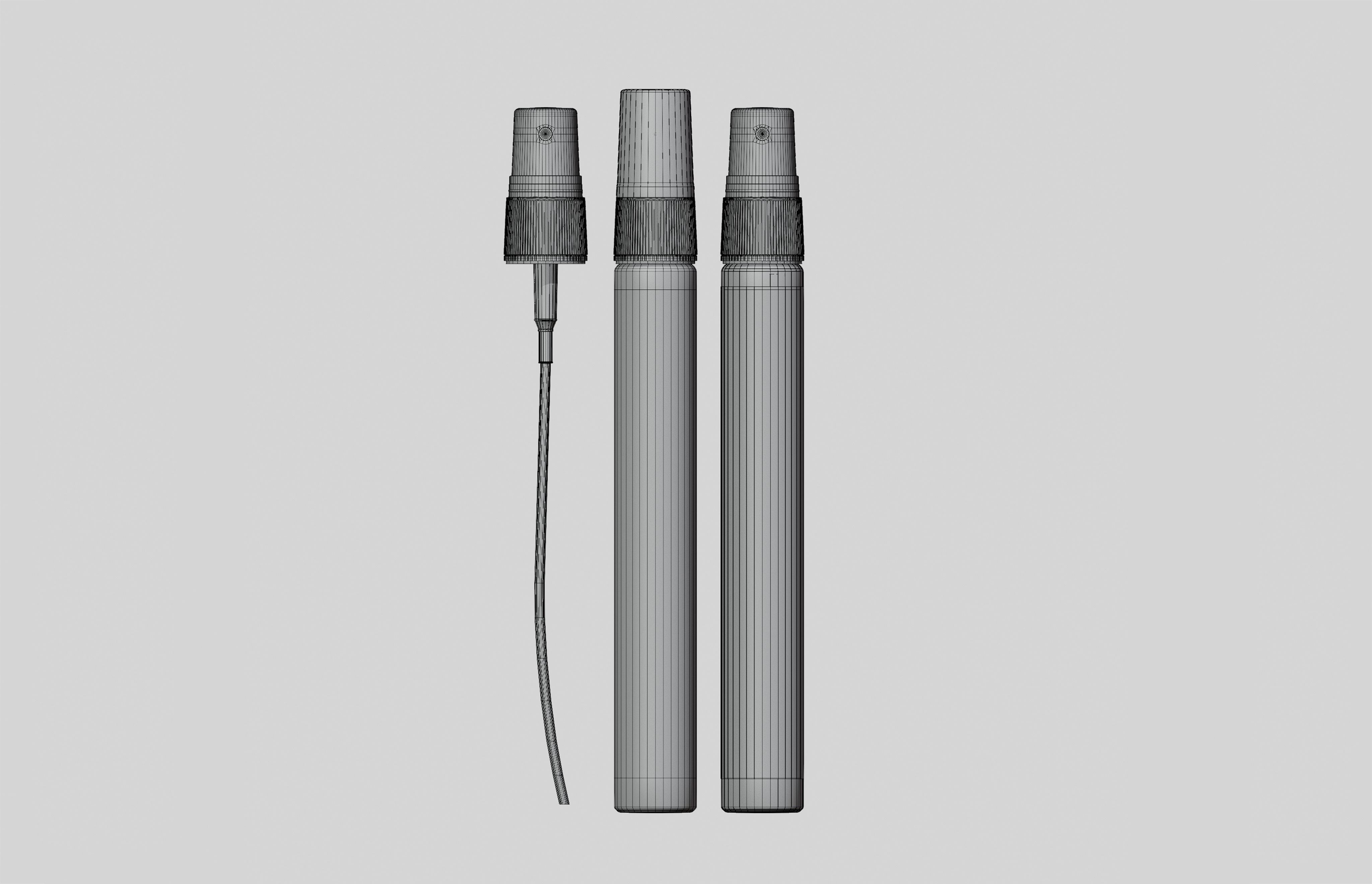 Glass Spray Perfume Bottles 10ml Low-poly 3D model_9