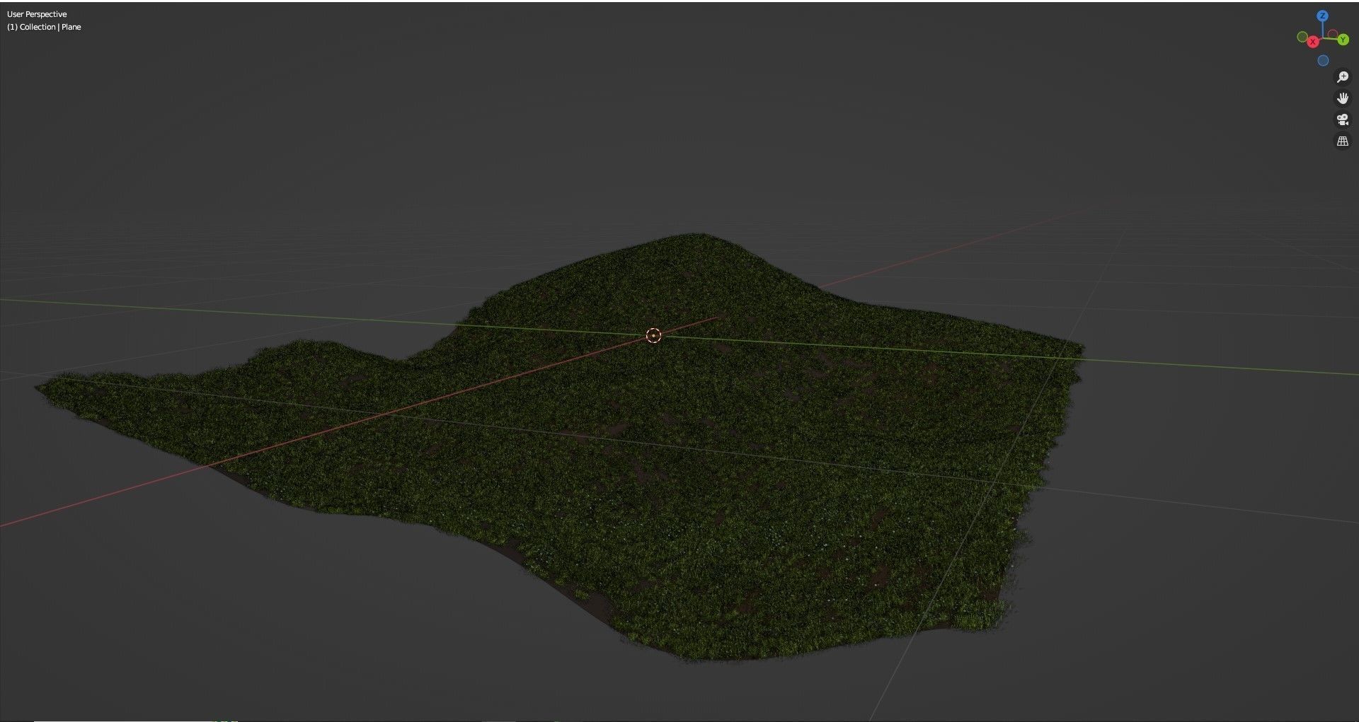 Grass Landscape 3d Model For Free Free low-poly 3D model_3
