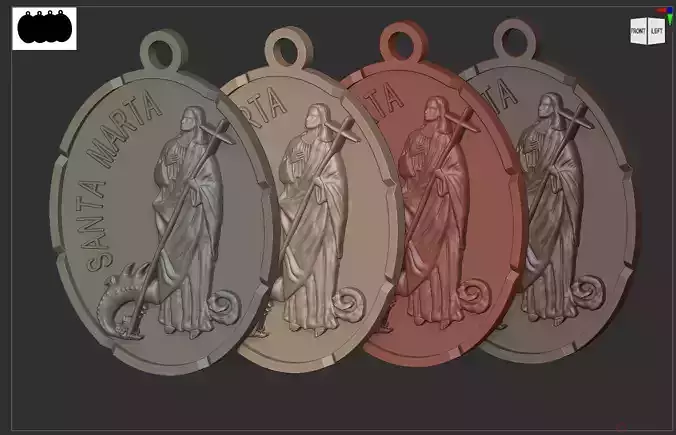 Santa Marta de Betania Martha Saint Martha of Bethany 3D print model