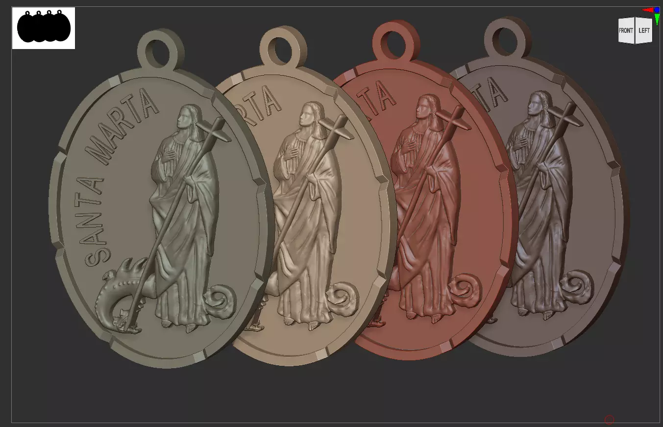 Santa Marta de Betania Martha Saint Martha of Bethany 3D print model