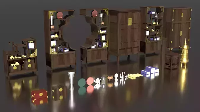 Treasure Pavilion theme furniture kit