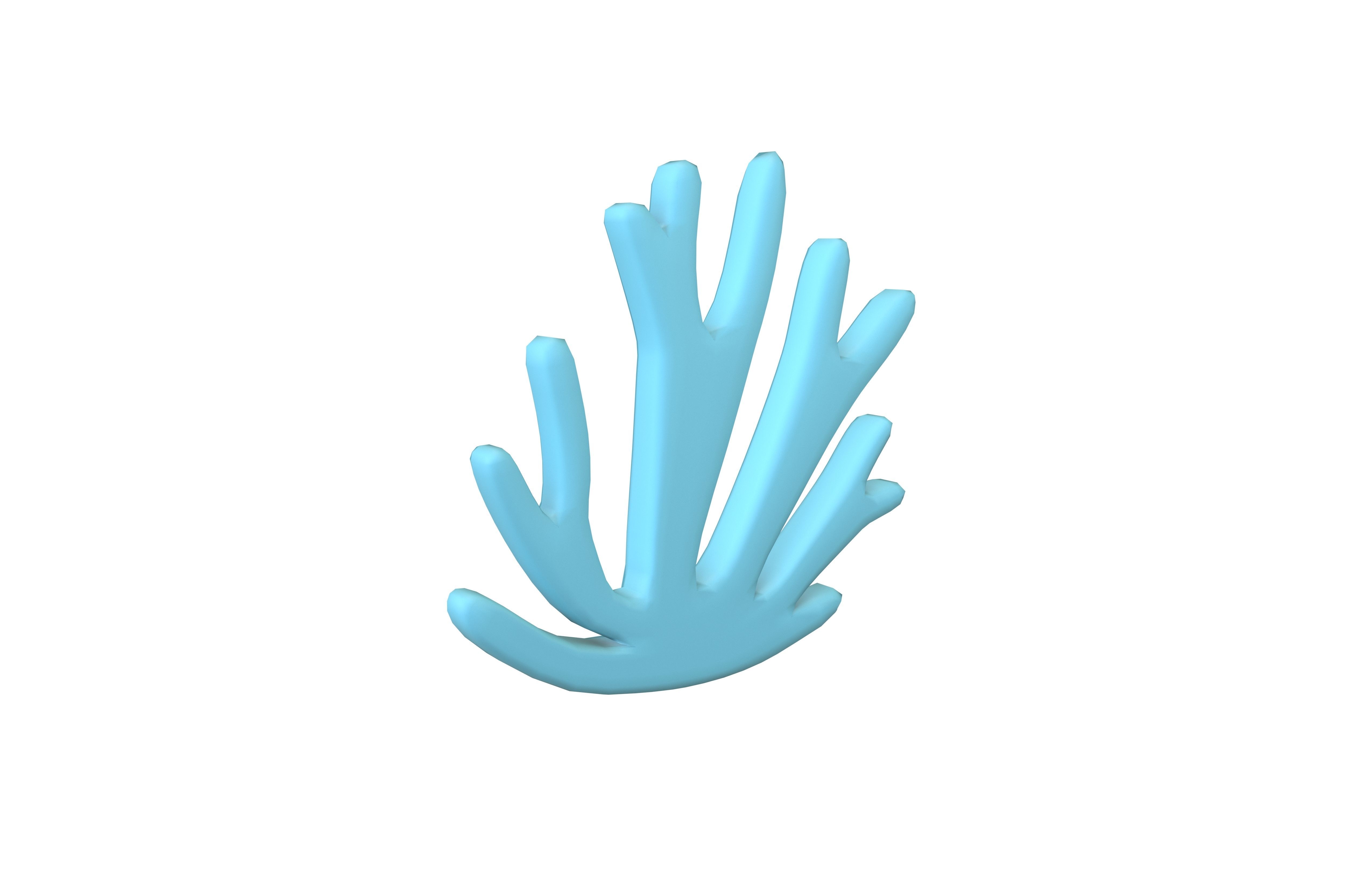 Cartoon Coral v1 004 Low-poly 3D model_1
