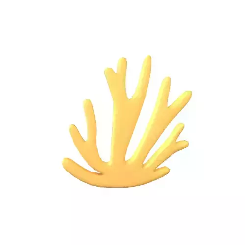 Cartoon Coral v1 005 Low-poly 3D model