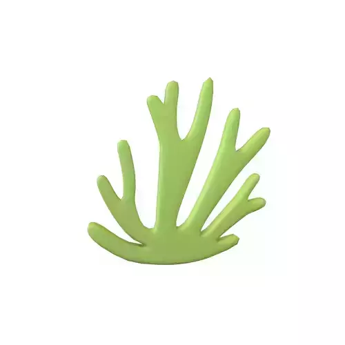 Cartoon Coral v1 006 Low-poly 3D model