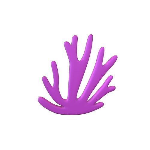 Cartoon Coral v1 007 Low-poly 3D model