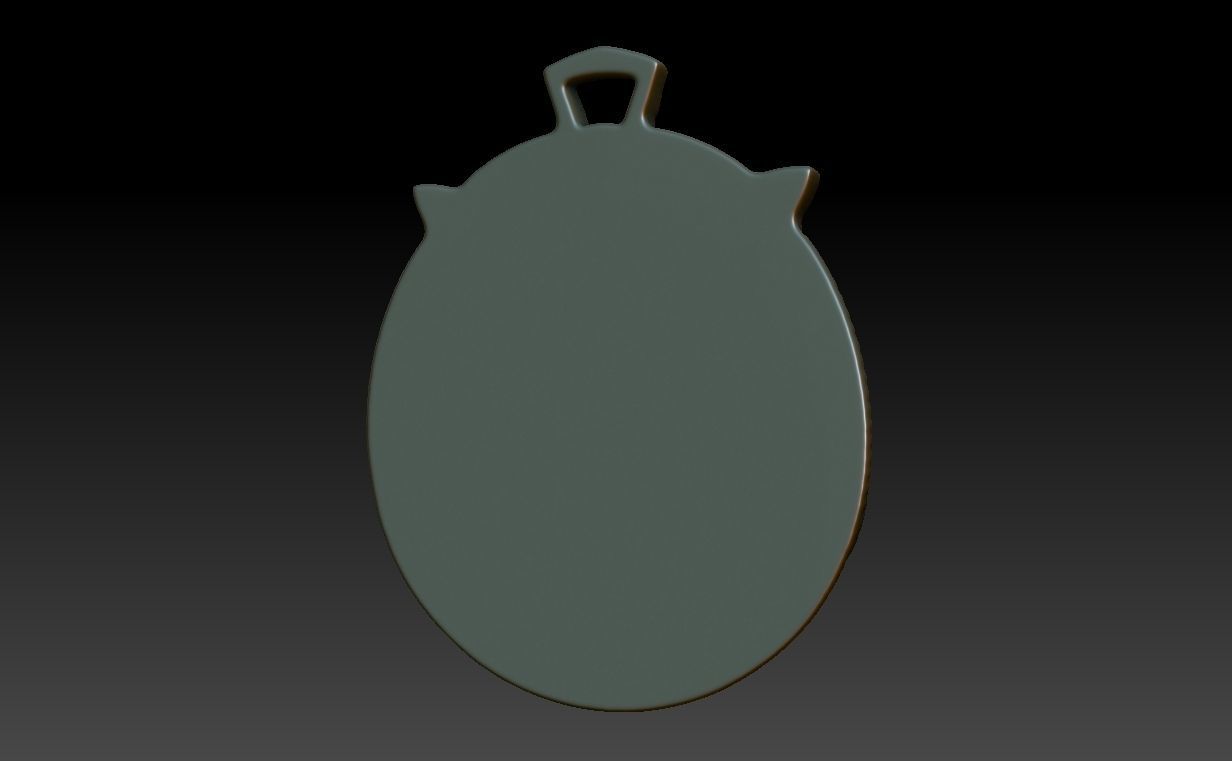 Samurai Pendant 06 230614 3D print model_6