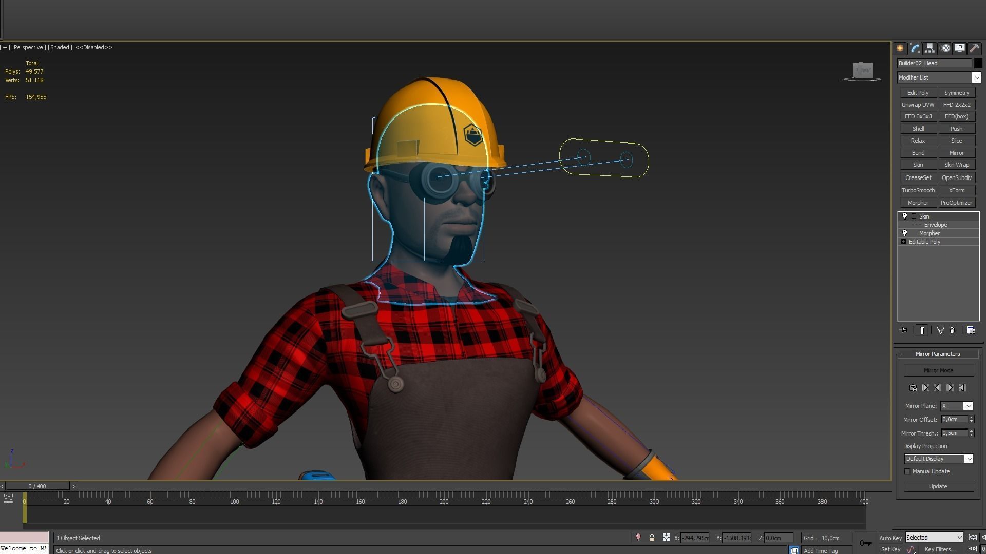 Builder Low-poly 3D model_24