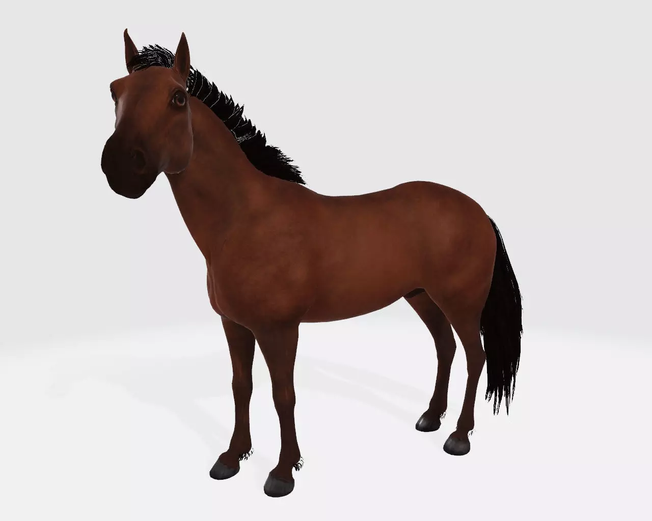 Brown Horse 3D Model Ready to Print 3D print model