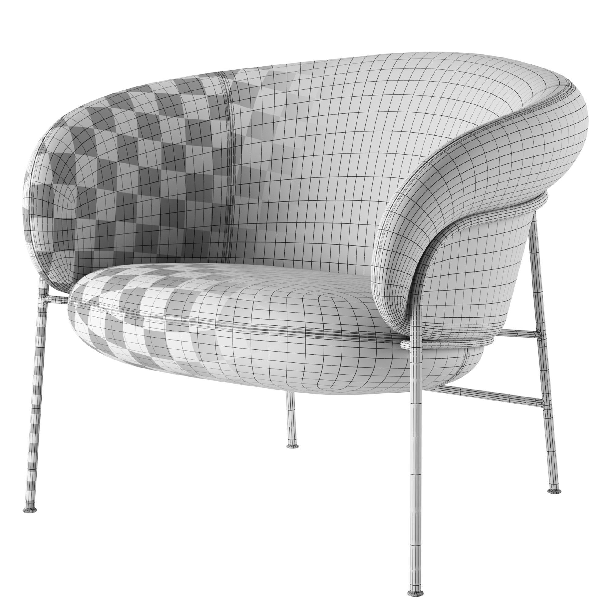 Ginger Lounge By Ondarreta 3D model_6