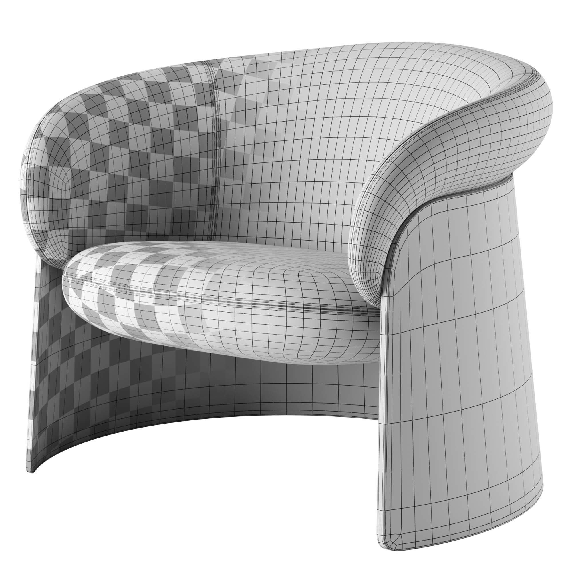 Ginger Lounge Wood By Ondarreta 3D model_6