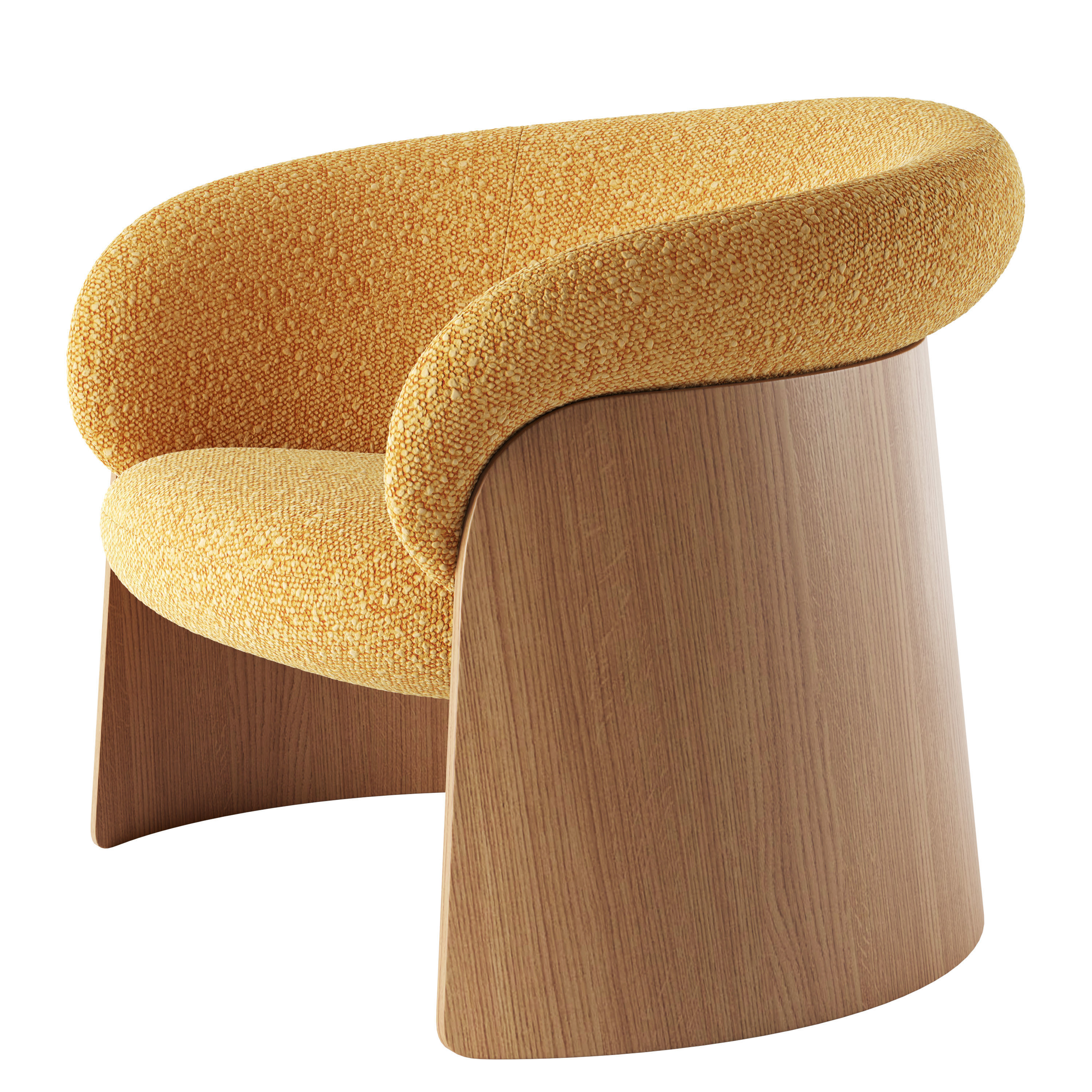 Ginger Lounge Wood By Ondarreta 3D model_1